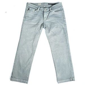Adriano Goldschmied Womens 27R Gray Crop Jeans